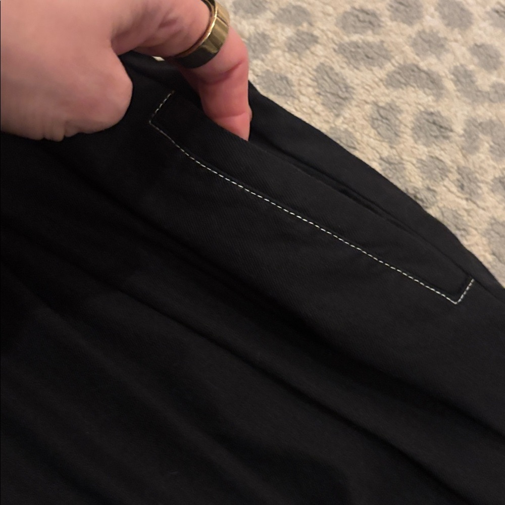 Anthropologie Black Halter Wide-Leg Jumpsuit - Picture 13 of 16
